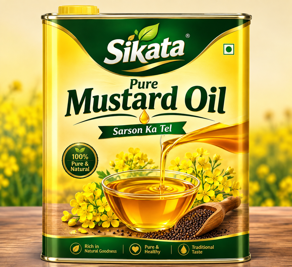 [Sikata - musterd oil - 001 - 1 kg] Musterd oil - 1 kg